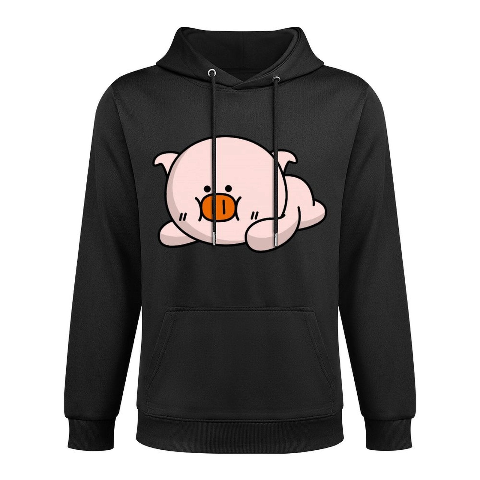 Casual Batch-Printed Front Graphic Hoodies